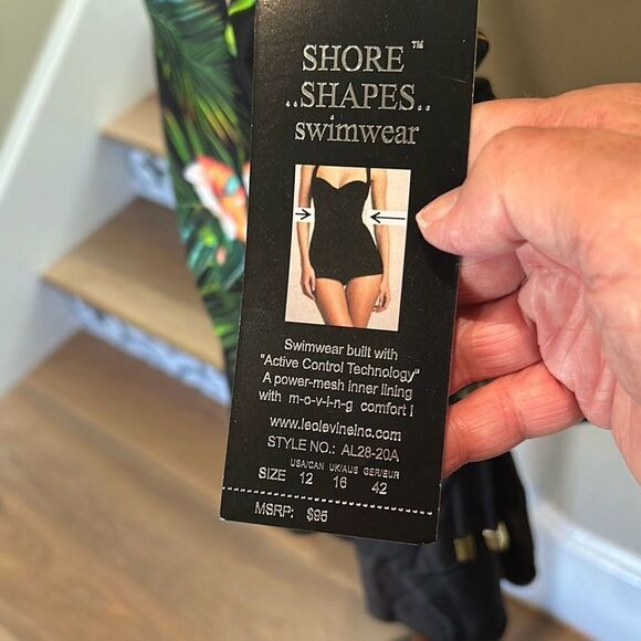 NWT Shore Shapes Tropical Swim Dress - Picture 5 of 10